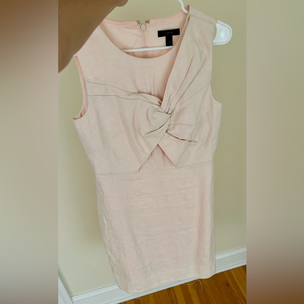 J. Crew Light Pink Linen Dress